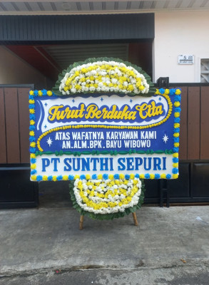Papan Bunga Duka di Cibeureum Hilir